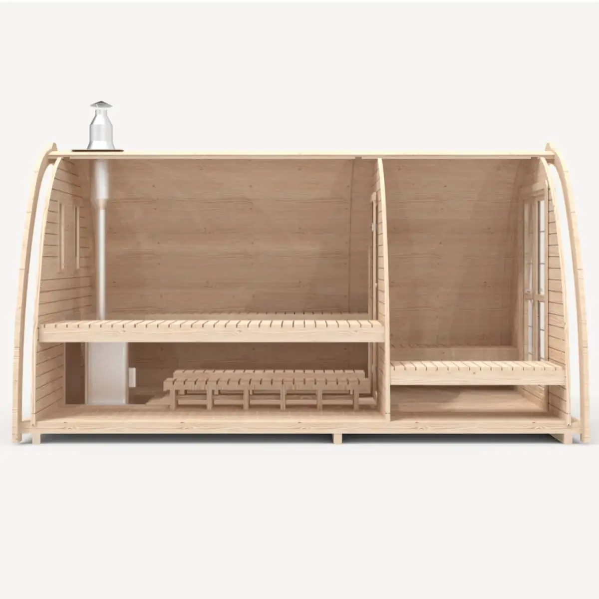 Saunapod mit Vorraum